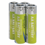 Pack of 4 NiMH rechargeable AA battery 2200 mAh