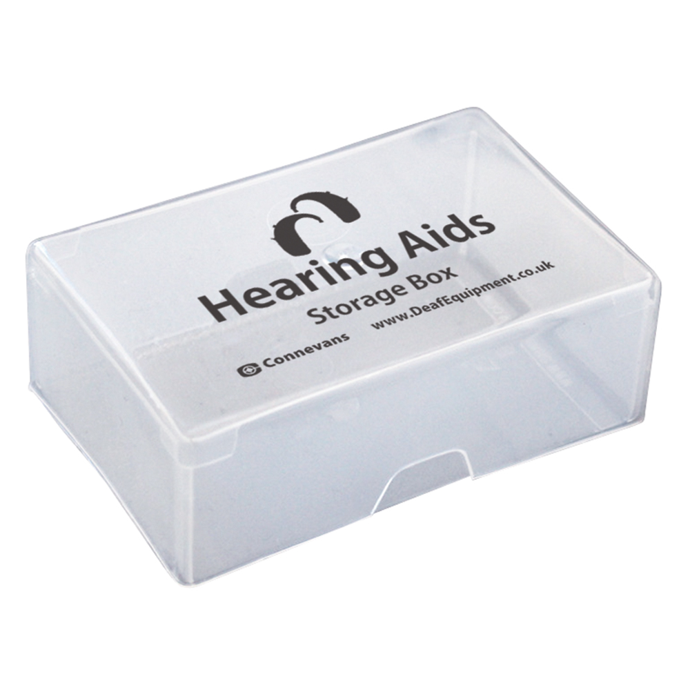 Hearing Aids Storage Box red Connevans
