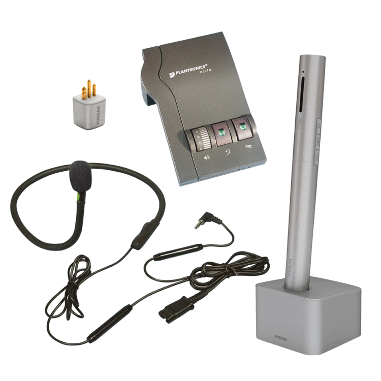 Phonak Roger Pen transmitter and one Roger X receiver (type 03) Handsfree Telephone Bundle with