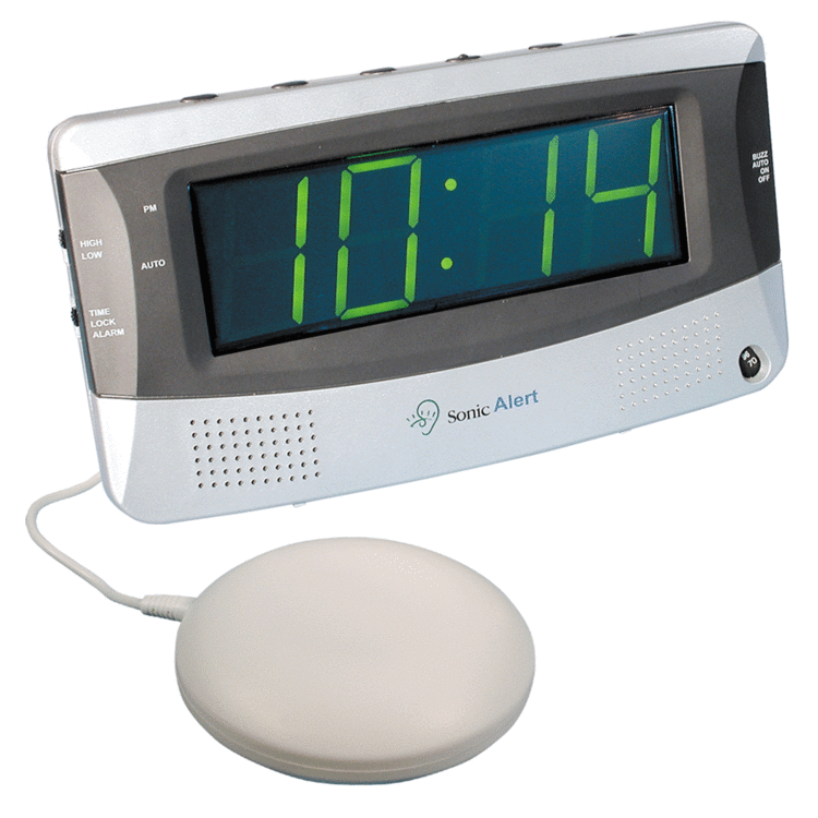 Sonic Boom SBD375SS dual alarm clock with vibrating pad Connevans