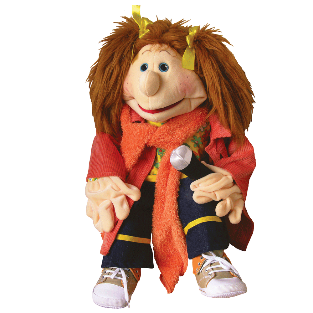 Large (65cm) signing figurative living puppets Connevans