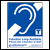 Induction Loop Available sign - small