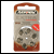 312 size, pack of 6 Rayovac Extra Advanced Zinc Air Hearing Aid Batteries