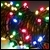 180 LEDs outdoor string light with control - Multicolour RGBA