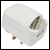 White SCP3 13A rated Euro converter plug