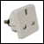 UK 13 amp socket to 2 pin American plug travel adaptor