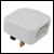 FCP fused european converter plug - white