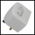 BCA fused Euro to UK plug adaptor - white