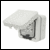 Weatherproof 1 gang outdoor socket 