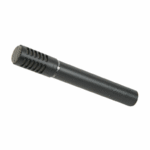 An aluminium body condenser microphone with 'back electret' transducer system ensuring a smooth frequency response
