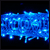 LED Christmas light string - blue