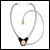 Hinged type stetoclip & earmould listening cup with no attenuator