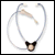 Hinged type stetoclip & earmould listening cup