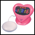 Sonic Boom Pink Sweetheart alarm clock SBH400SS with bed shaker