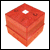 230V Xenon Strobe Beacon with Square Red lens