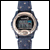 Blue Denim Vibralight 3 watch with auto reload countdown