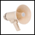 Small lightweight 10W megaphone