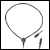 Personal inductive hi-output plastic neck loop with 3.5mm stereo plug
