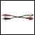 Phono socket to phono plug lead - 1.2 metre