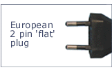 2 pin 'flat' european plug