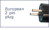 2 pin round european plug