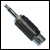 Phono socket to mono 3.5mm plug adaptor