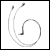 600mm binaural 'V' fmGenie patch cord for bone conductor *NEW*