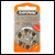 13 size, pack of 6 Rayovac Extra Advanced Zinc Air Hearing Aid batteries