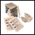 WIPES - Box of 50 disposable bactericidal cleansing tissue sachets