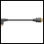 Right angled HDMI to straight HDMI lead, 3.0m, blister