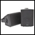 Amplified stereo speaker set - black