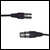 DMX 3 pin XLR plug to 3 pin XLR socket - 1.5m lighting cable