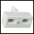 BT Telephone double adaptor - blister