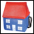 Handmade storage house for signing puppets