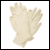 Medical examination latex gloves - powder free - box of 100 