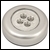 4 LED Round Push-on Light