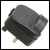 Black SCP 13A Euro converter plug