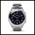 Talking 'atomic' watch - metal bracelet strap