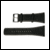 Black leather watch strap for Vibralight 8 - VL8SL-BK (40WV8SLBK)