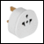 Visitor adaptor - various sockets to UK plug