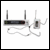 S5.5 UHF Multi Frequency Theatre HM-22 Headworn Mic System - channel 38