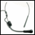 Lightweight head worn microphone with screw down jack