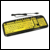 Geemarc multimedia keyboard with Extra Large digits - yellow