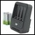 GP plug-in charger for AA/AAA batteries c/w 4 AA 2000mAh rechargeables