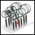 12 piece magnifier set with stand