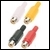 RCA in-line socket, plastic, White