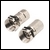 STV19FBL F connector twist on for RG6 and 100 type cable, blister x 2