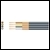 4 core flat lap screen, 4 x 10/0.12mm, 4 x 35/0.1mm, Black, 100m
