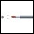 2 core lap screen, 2 x 7/0.2mm, 62/0.15, 5.0mmØ, Black, 100m