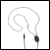 Inductive neck loop for Crescendo & 3.5mm stereo headphone sockets